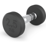 Гантель круглая UNIX FIT PRO обрезиненная 2,5 кг DBRND2_5PBKx2